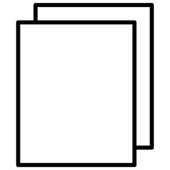 Paper, document, file icon in thin line style Vector illustration graphic design
