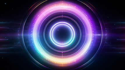 Three dimensional colorful round background, transparent gradient curved glass background 3D rendering