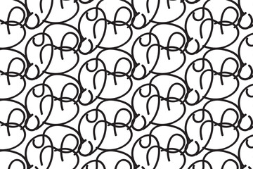 Abstract pattern Black & White