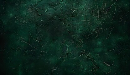 Dark Green Velvet Texture Background with Copy Space