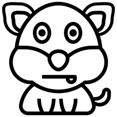 SECRET,feelings,emotion,animal,face.svg