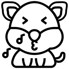 WHISTLE,music,feelings,emotion,animal,face.svg