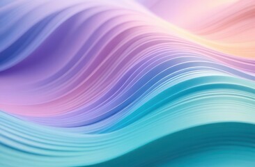 Obraz premium Calm, soothing pastel colors with soft waves or flowing lines