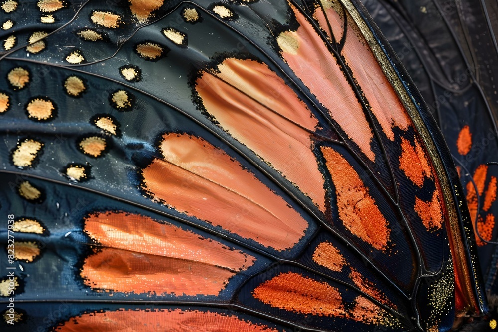 Canvas Prints AI generated illustration of a vibrant butterfly wings