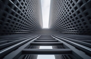 Obraz premium Abstract architectural forms that create a feeling of space and comfort