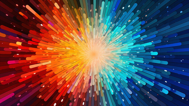 Abstract dynamic halftone dot style colorful background template banner illustration design