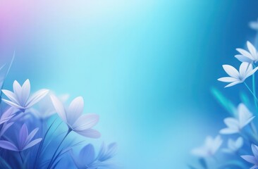 Calm abstract backgrounds with elements of floral and natural motifs