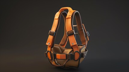 A detailed 3D render of a baby safety harness