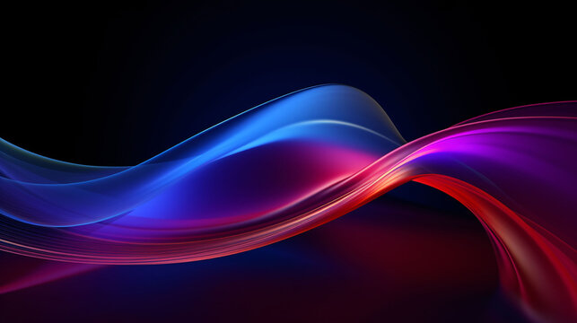 3D rendering wavy line texture, abstract kv main visual business PPT background