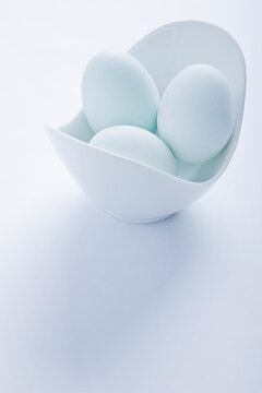 Light Blue Eggs in a Bowl
