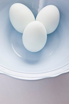 Light Blue Eggs in a Bowl
