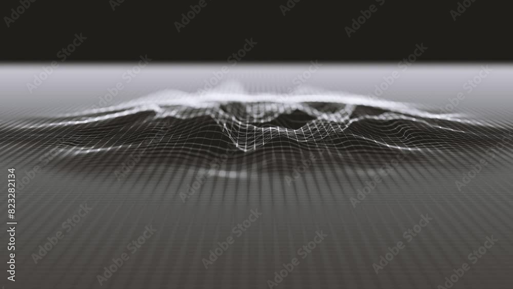 Poster abstract grid with turbulence map background/ animation of an abstract background of grid with fract