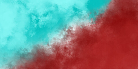 Obraz premium Red and blue abstract grunge vapour mist fog overlay smoke cloud sand grain texture powder explosion vintage vector background.