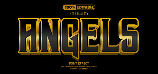 Angles Editable Text Effect.