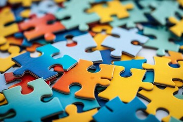 Building Success: Connecting Business Strategy with Jigsaw Puzzle Pieces