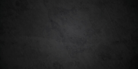 Dark black stone wall grunge backdrop texture background. monochrome slate grunge concrete wall black backdrop vintage marbled textured border background.