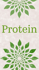 Protein Green Leaves Circular Texture Vertical 