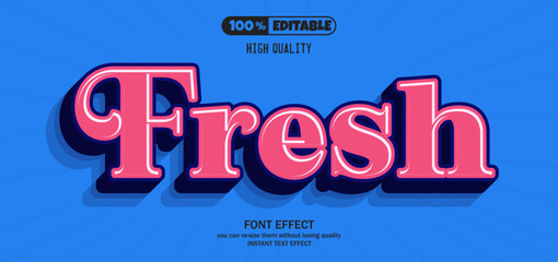 Fresh Editable Text Effect.