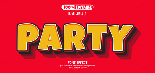 Party Editable Text Effect.