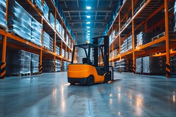 Forklift Handling Logistics in Efficient Warehouse Automation