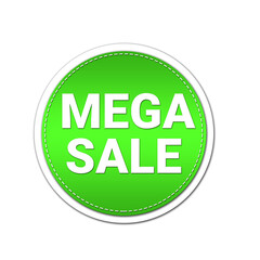 Mega Sale Label Banner Design