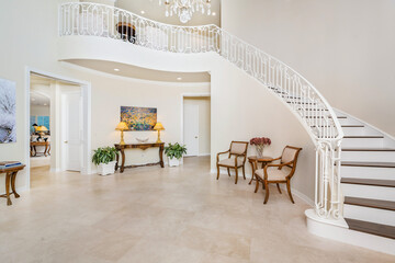 Interior shot of a luxury home in Calabasas, California.