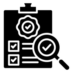 Quality Control Icon Element For Design