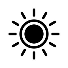 Sun Icon Vector Symbol Design Illustration