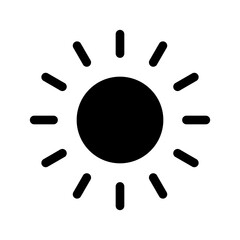 Sun Icon Vector Symbol Design Illustration