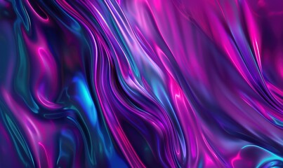 Radiant neon wave wallpaper featuring smooth, glowing swirls
