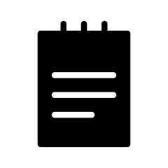 Notepad Icon Vector Symbol Design Illustration