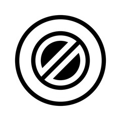 Block Icon Vector Symbol Design Illustration