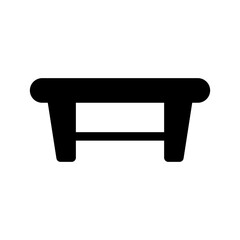 Coffee Table Icon Vector Symbol Design Illustration