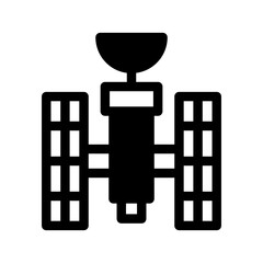 Reconnaissance Satellite Icon Vector Symbol Design Illustration