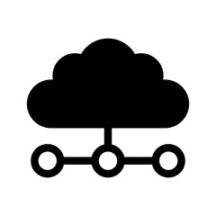 Cloud Network Icon Vector Symbol Design Illustration