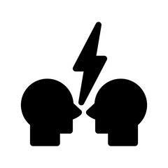 Conflict Icon Vector Symbol Design Illustration