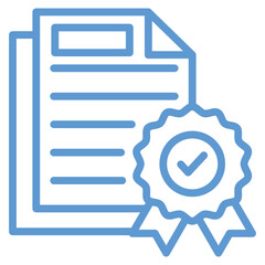 Certificate Icon Element For Design
