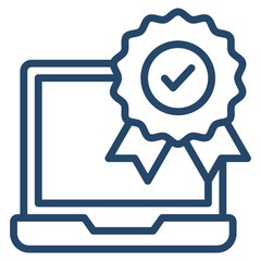 Laptop Quality Icon Element For Design