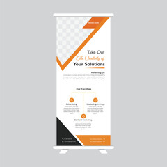 Roll up banner design.