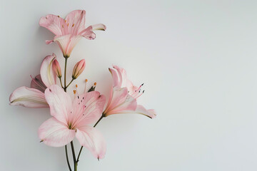 Obraz premium Minimalist design featuring elegant flowers with minimal detail, perfect for a refined look