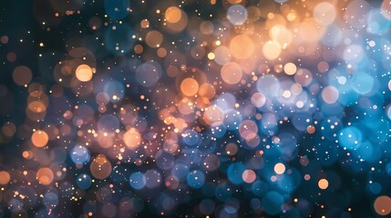A collection of defocused particles with a shimmering, shimmering appearance