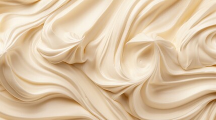 Obraz premium Perfectly swirled soft-serve ice cream in close-up