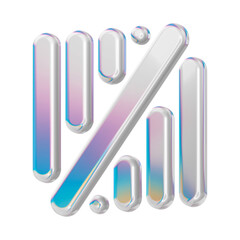 Obraz premium This is a beautifully designed 3D icon with a beautiful glass texture