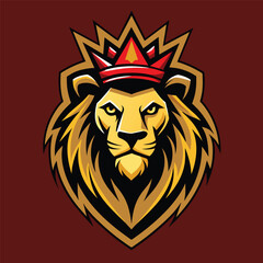 lion logo with crown