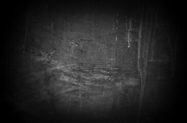 Old wall texture cement dark black gray background abstract grey color design are light with white gradient background.