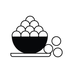 sweets icon with white background vector stock illustration