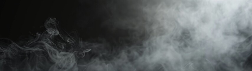 Obraz premium smoke rising against a black background,smoke in the dark, smoke on black background, smoke in the fog, smoke 
