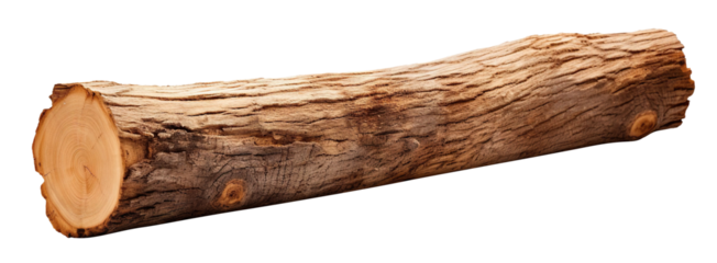 Wood log cut out