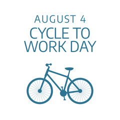 vector graphic of Cycle to Work Day ideal for Cycle to Work Day celebration.
