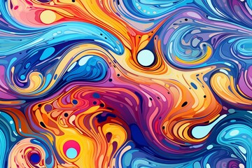 Seamless psychedelic pattern